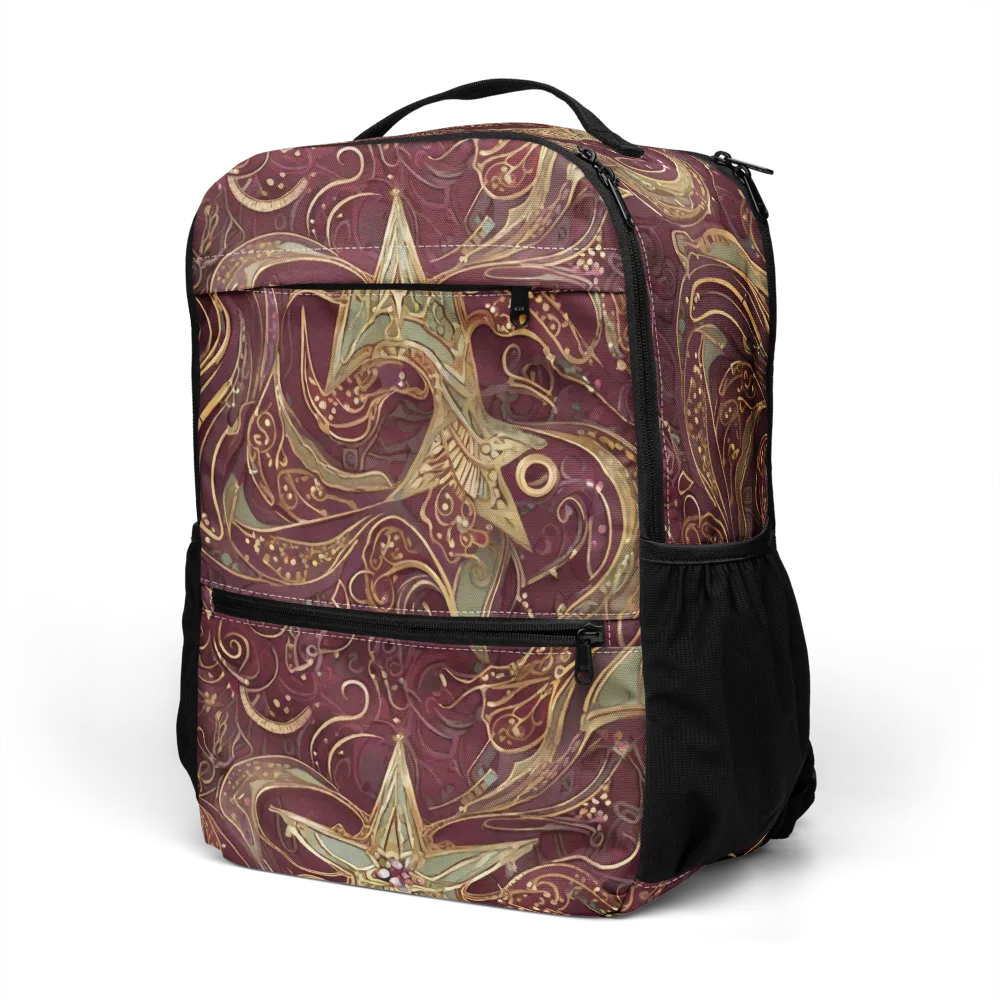 Burgundy Astral on Utility Backpack — Left Front