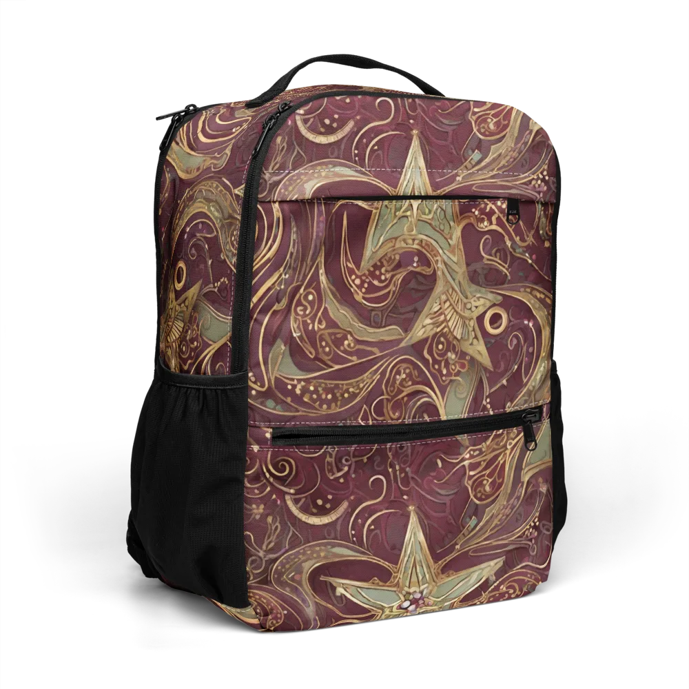 Burgundy Astral on Utility Backpack — Right Front