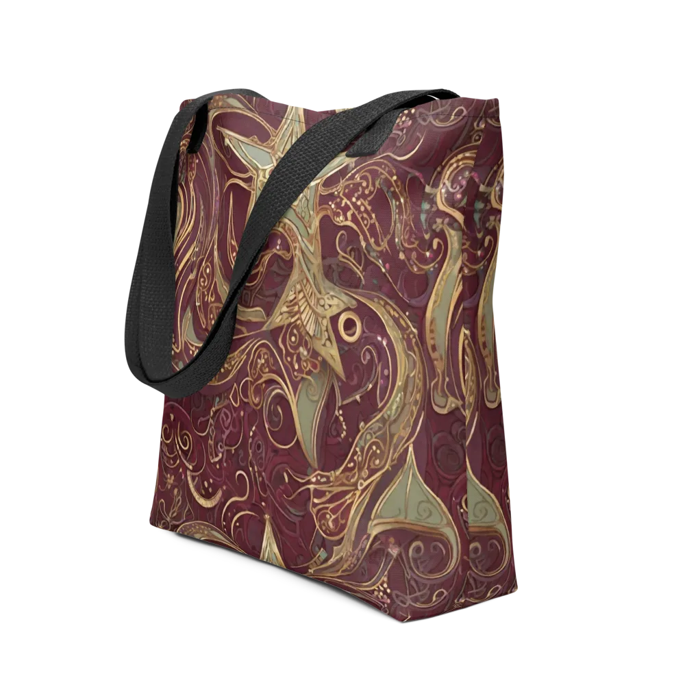 Burgundy Astral on Tote Bag — Front