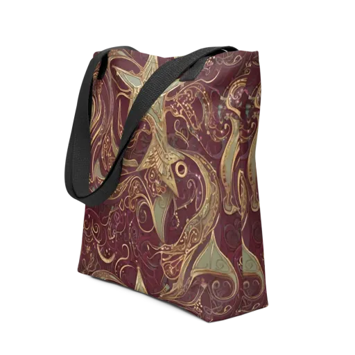 Burgundy Astral on a Tote Bag