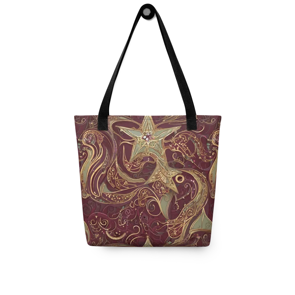 Burgundy Astral on Tote Bag — Front