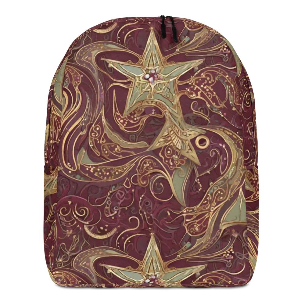 Burgundy Astral on Minimalist Backpack — Front