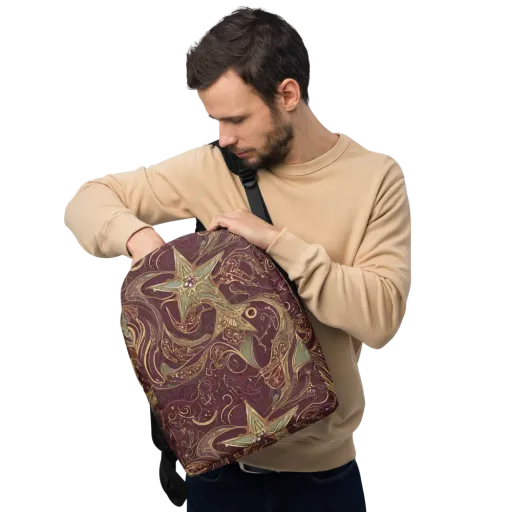 Burgundy Astral on a Minimalist Backpack