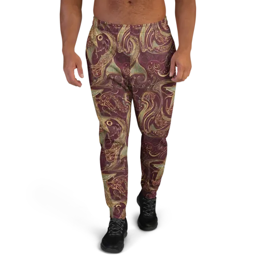 Burgundy Astral on a Men's Joggers