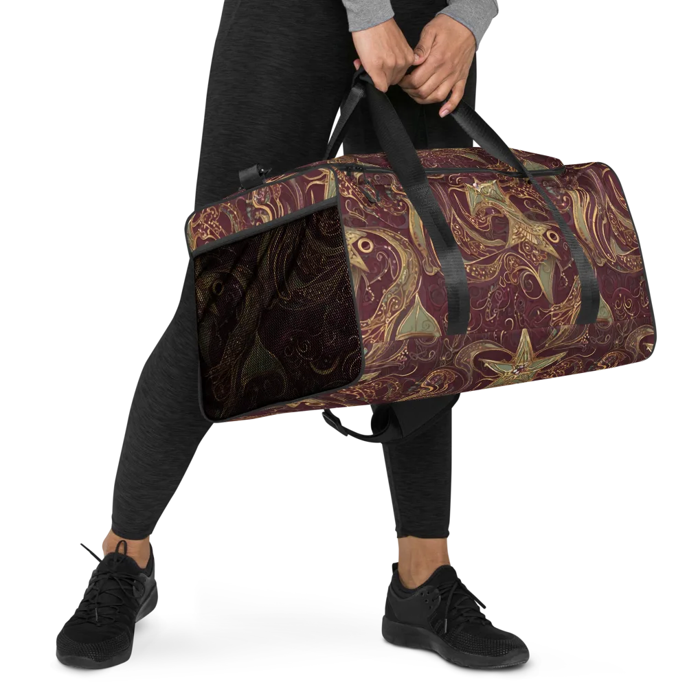 Burgundy Astral on Duffle Bag — Right Front