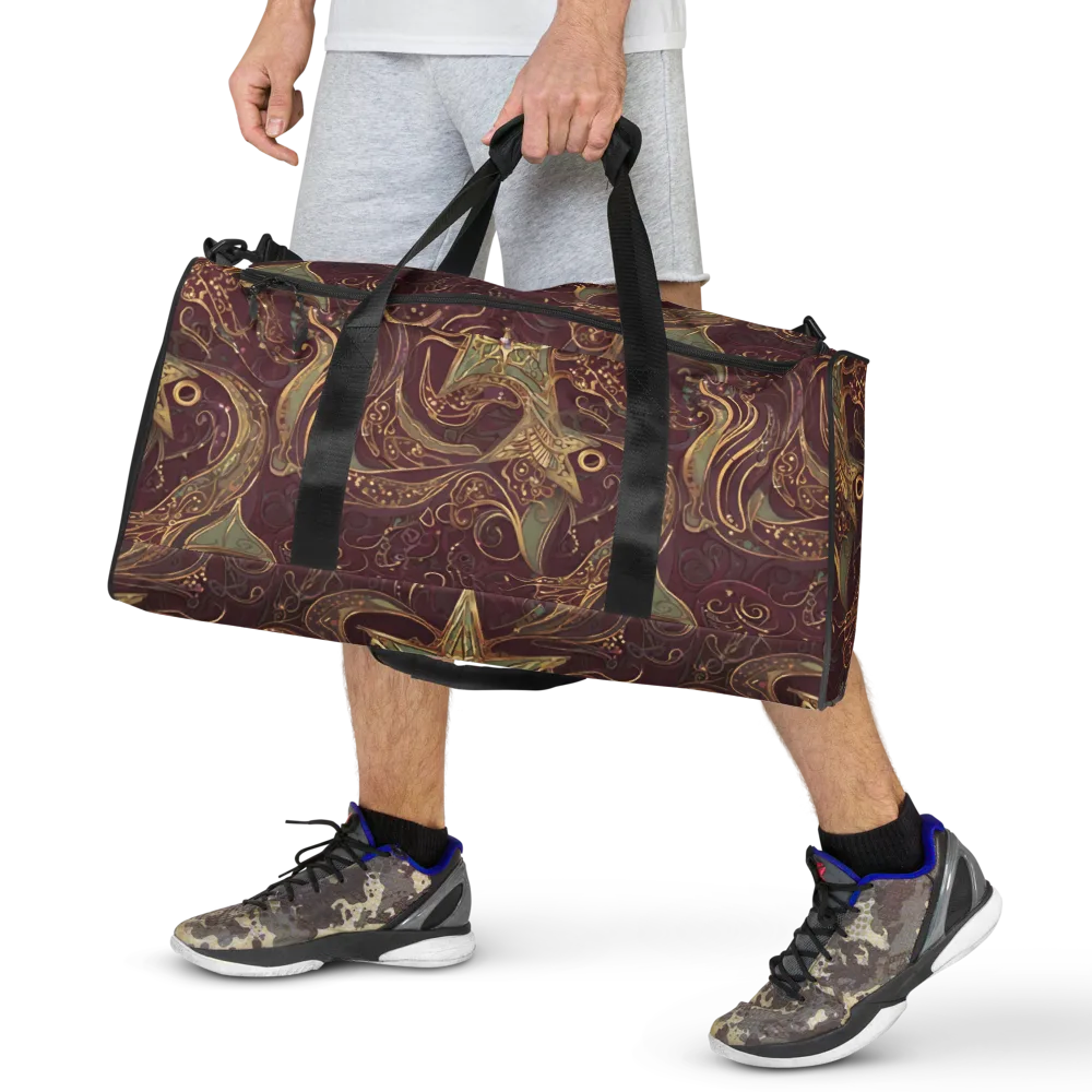 Burgundy Astral on Duffle Bag — Front
