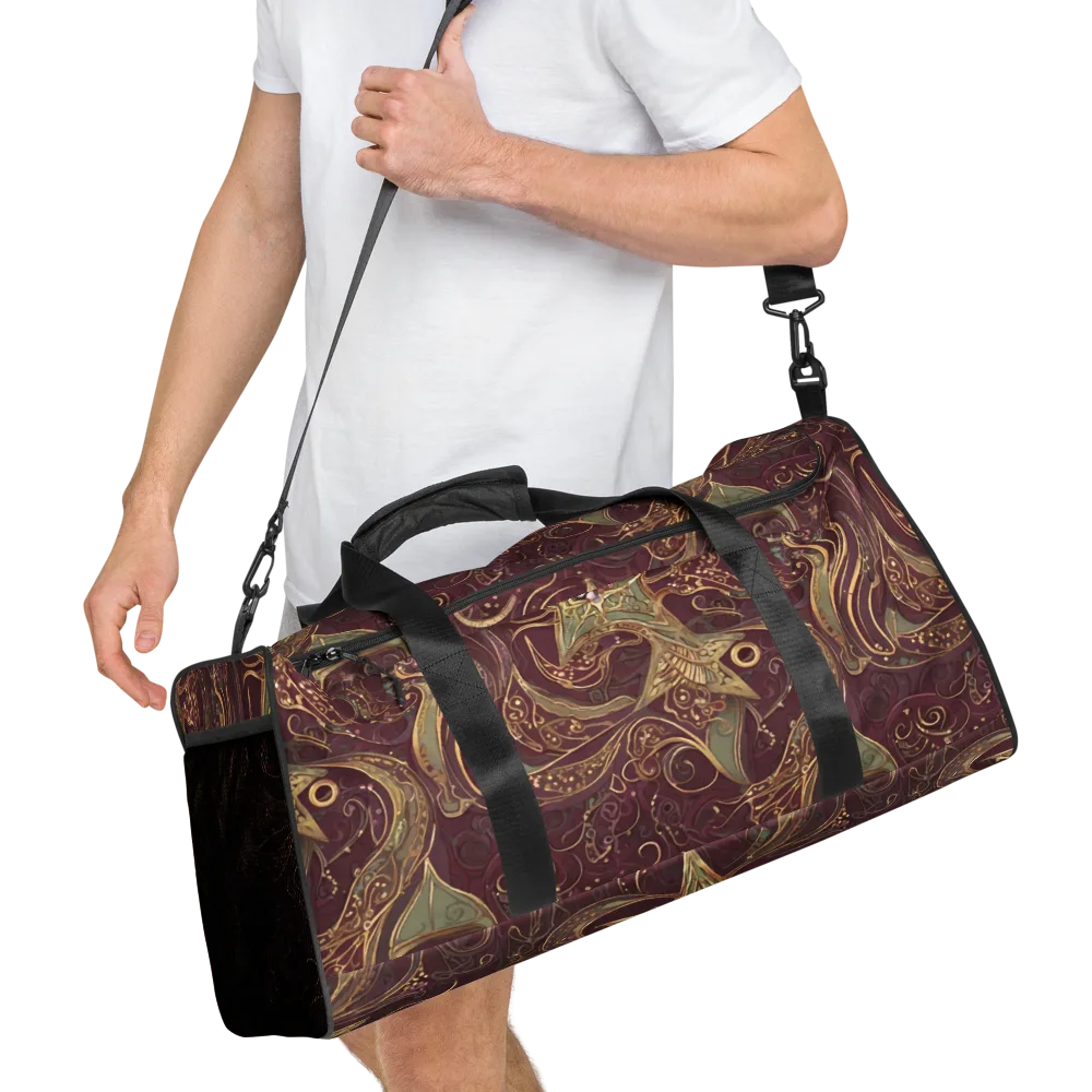 Burgundy Astral on Duffle Bag — Right Front