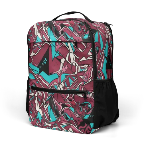 Magenta Fracture on a Utility Backpack