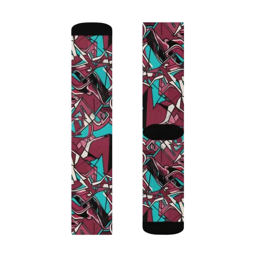 Magenta Fracture on a Socks
