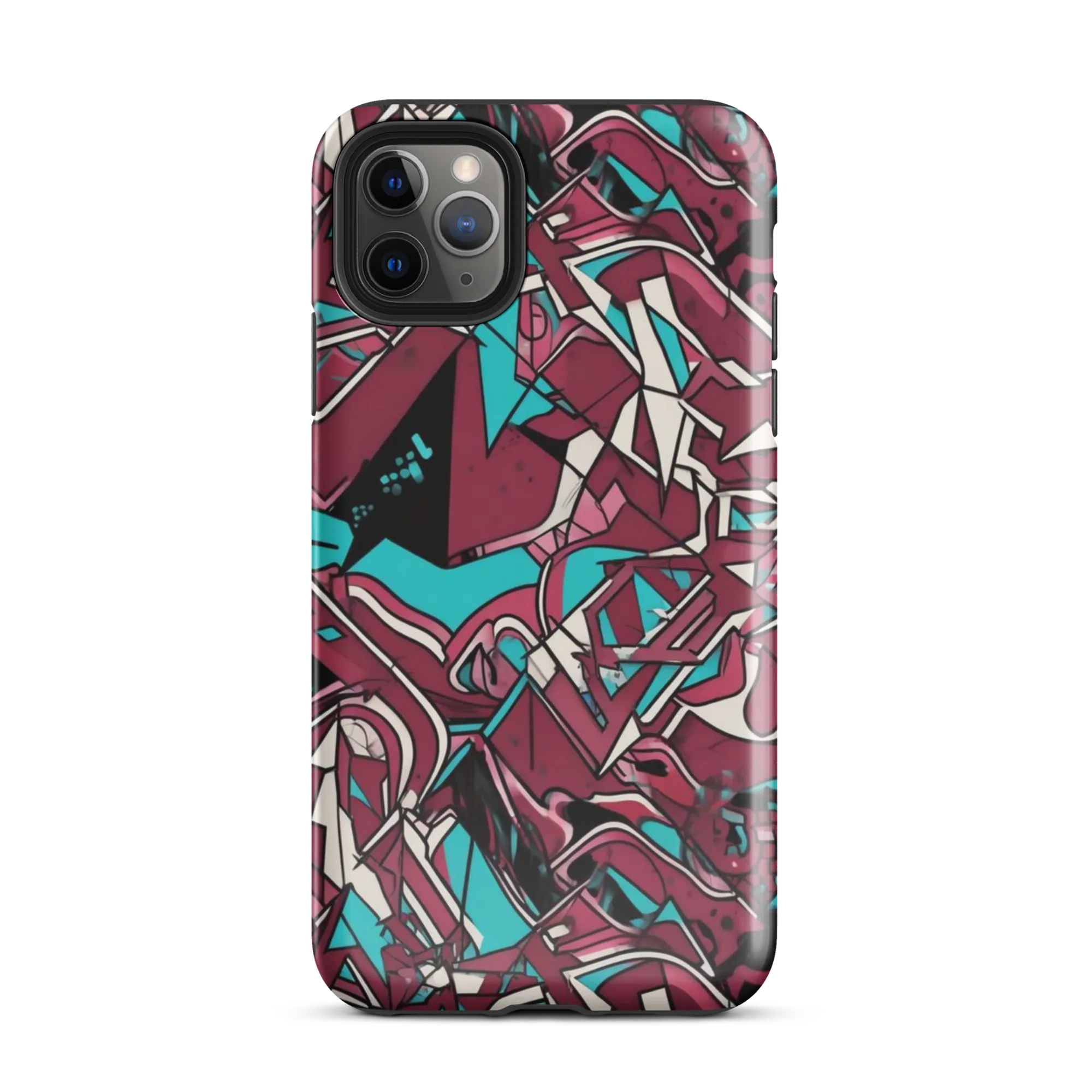 Magenta Fracture on Tough Case for iPhone® — Front