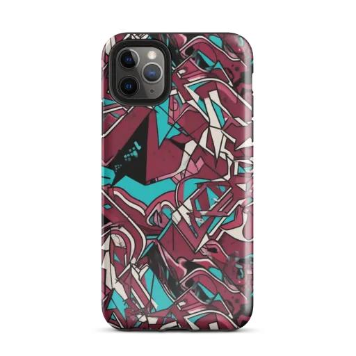 Magenta Fracture on a Tough Case for iPhone®