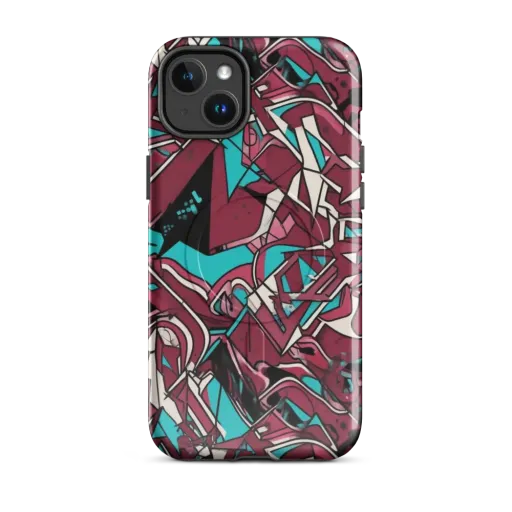 Magenta Fracture on a MagSafe Tough Case for iPhone®