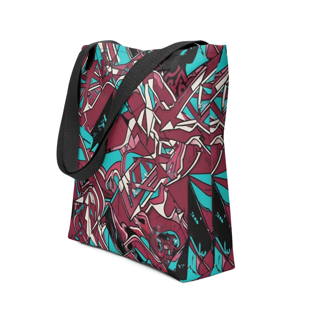 Magenta Fracture on Tote Bag — Front