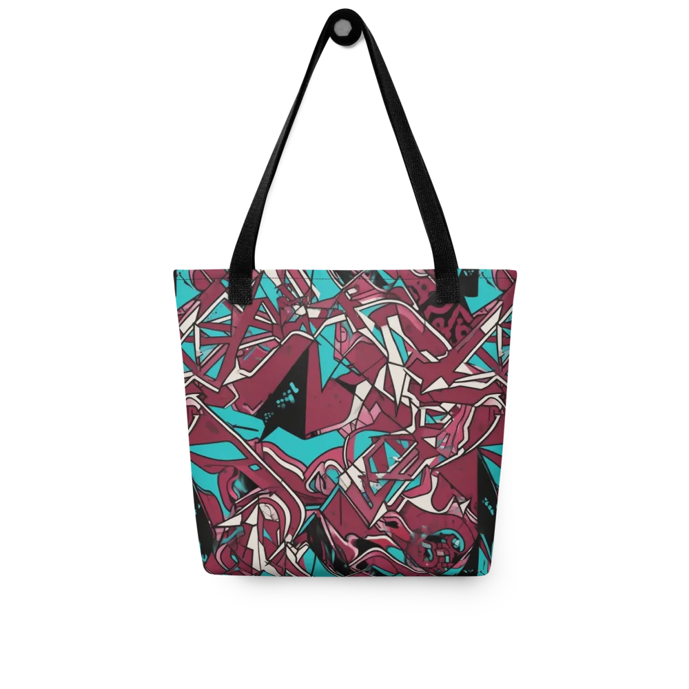 Magenta Fracture on Tote Bag — Front