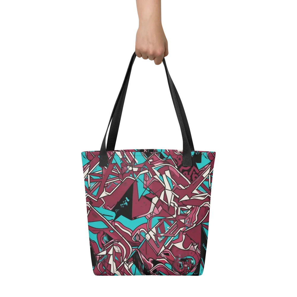 Magenta Fracture on Tote Bag — Front