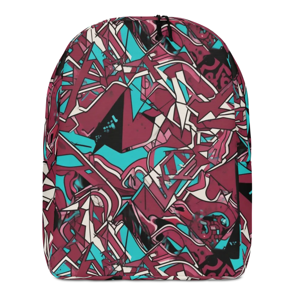 Magenta Fracture on Minimalist Backpack — Front