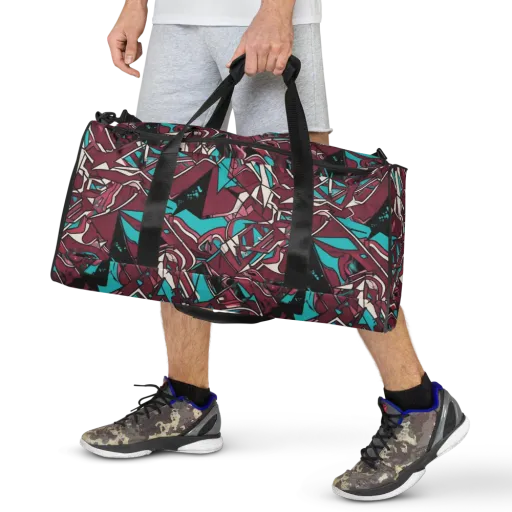 Magenta Fracture on a Duffle Bag