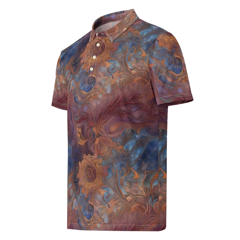 Embervine Reverie on Men's Slim Fit Polo Shirt — Left Front