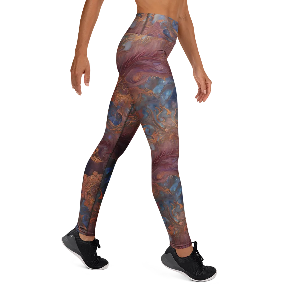 Embervine Reverie on Yoga Leggings — Right