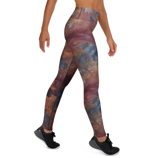 Embervine Reverie on a Yoga Leggings
