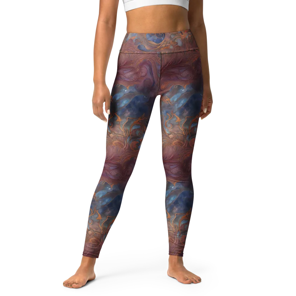 Embervine Reverie on Yoga Leggings — Front
