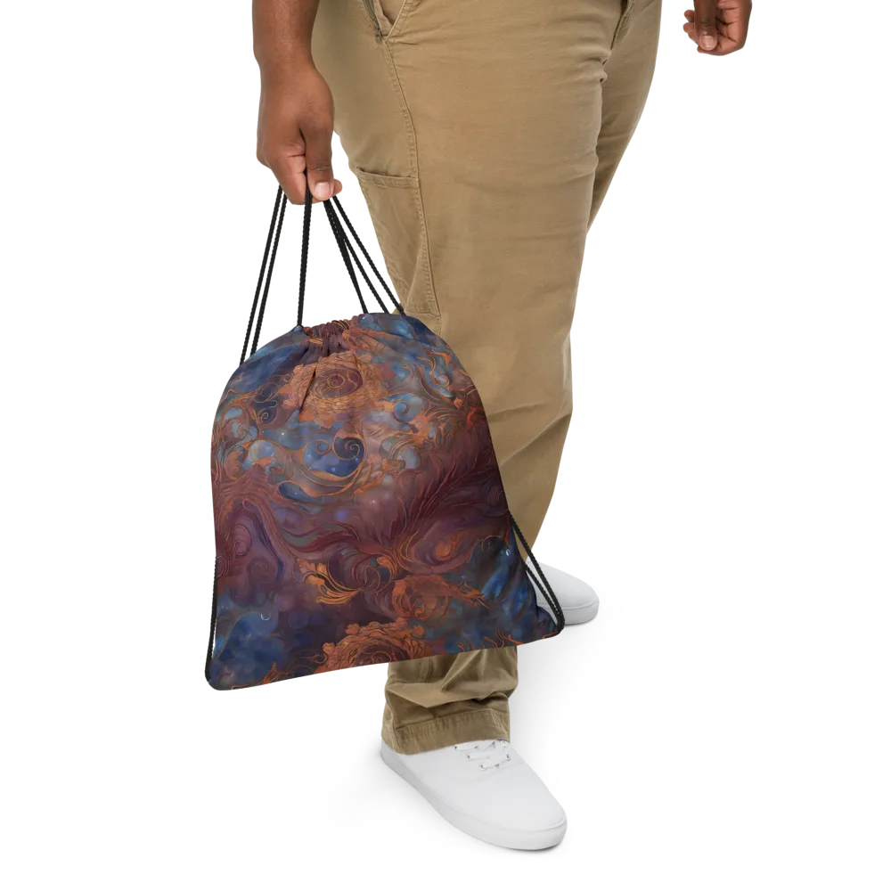 Embervine Reverie on Drawstring Bag — Front