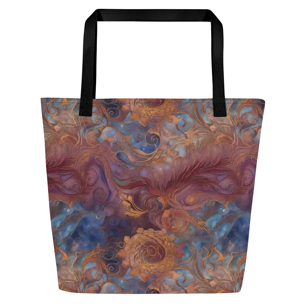 Embervine Reverie on Large Tote Bag W/ Pocket — Front