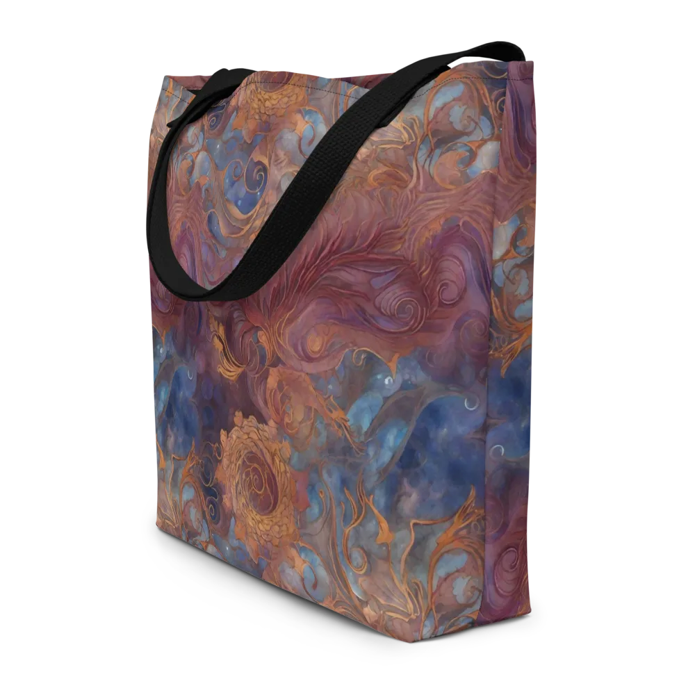 Embervine Reverie on Large Tote Bag W/ Pocket — Front