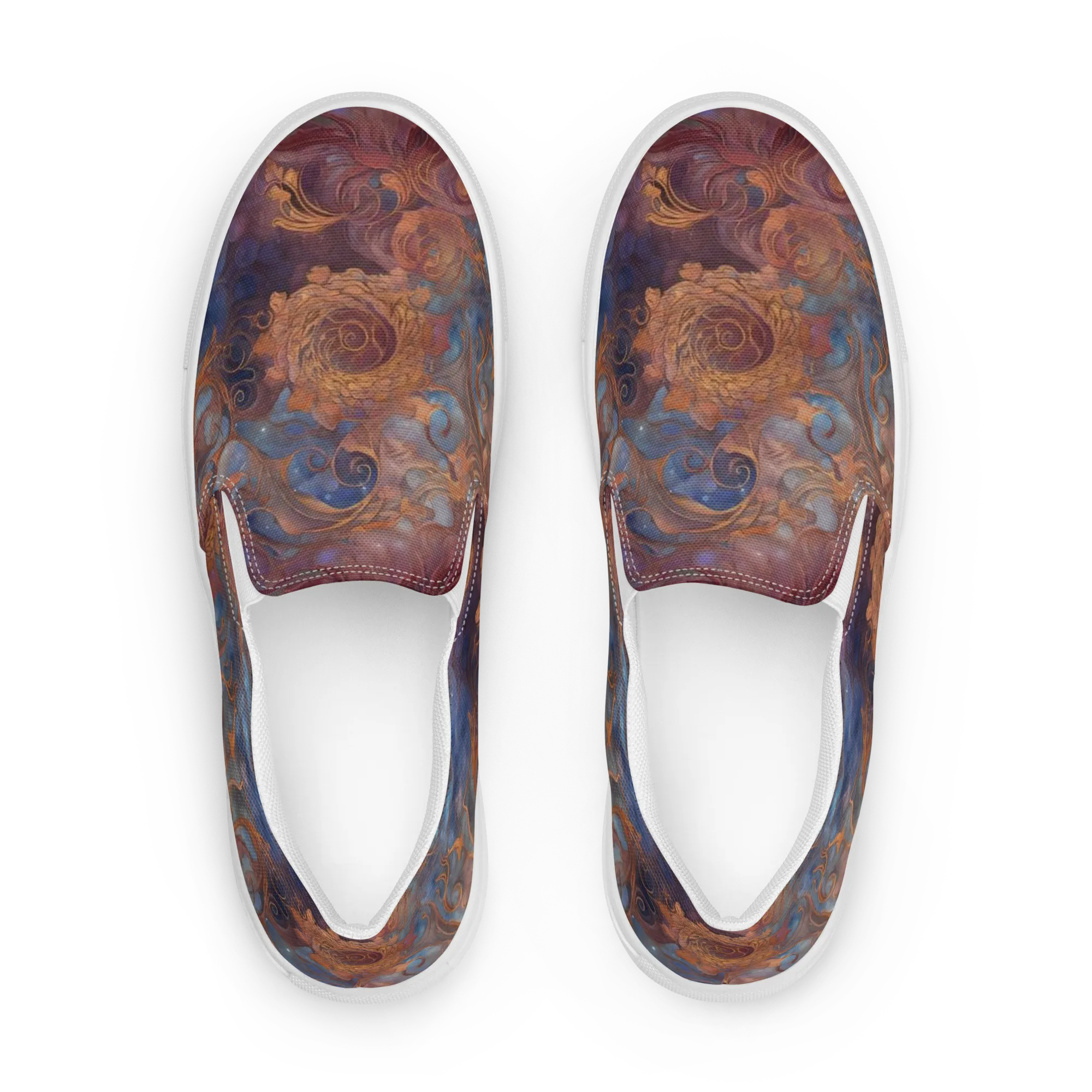 Embervine Reverie on Women's Slip-On Canvas Shoes — Front