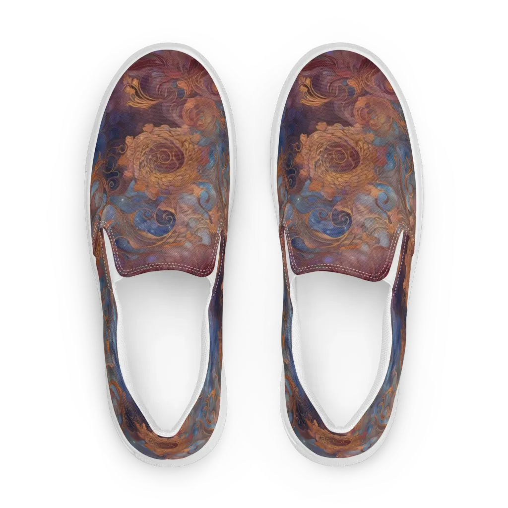 Embervine Reverie on Women's Slip-On Canvas Shoes — Front