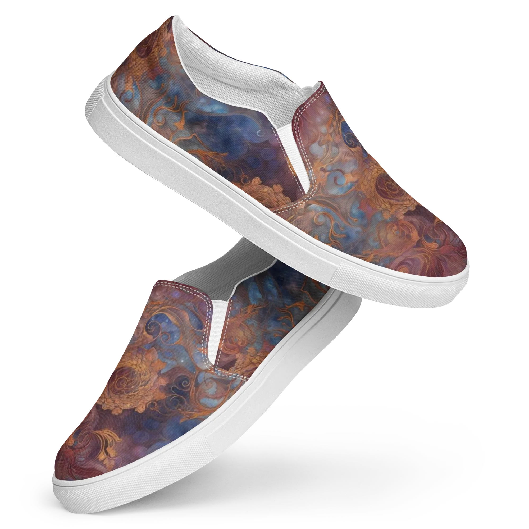 Embervine Reverie on Women's Slip-On Canvas Shoes — Front