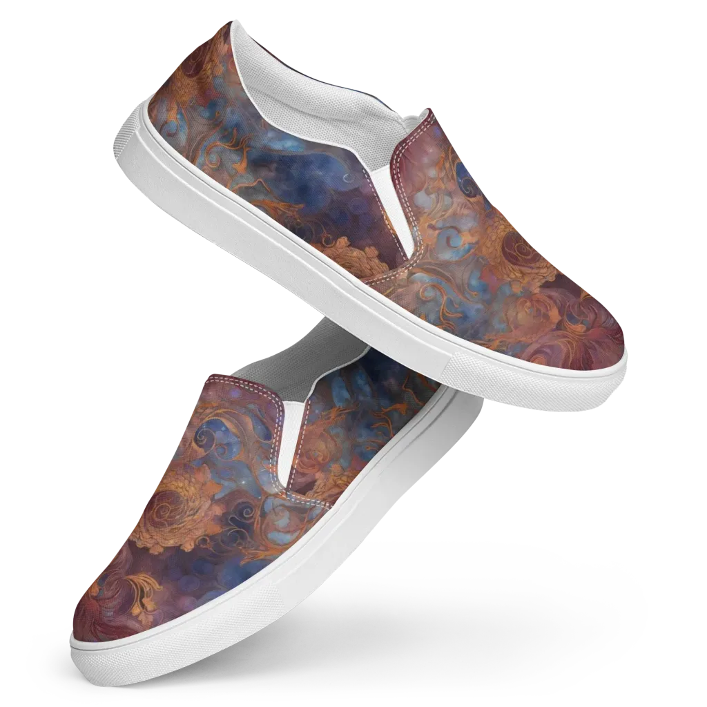 Embervine Reverie on Women's Slip-On Canvas Shoes — Front