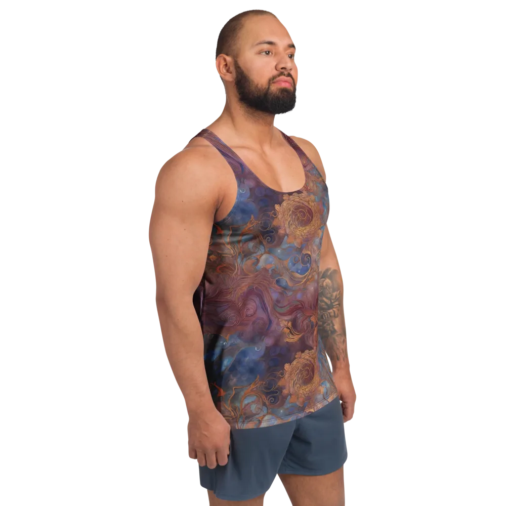 Embervine Reverie on Men's Tank Top — Right Front