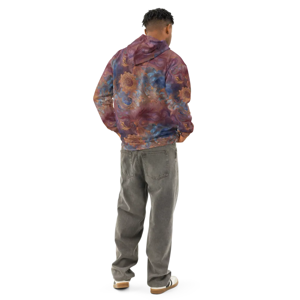 Embervine Reverie on Cotton Hoodie — Back