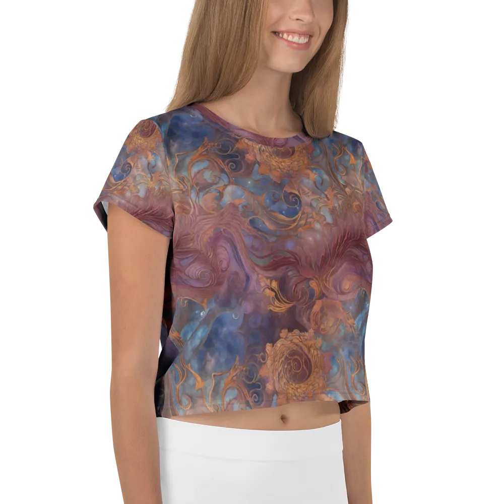 Embervine Reverie on Crop Tee — Right