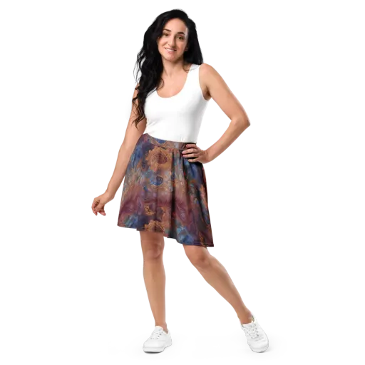 Embervine Reverie on a Skater Skirt