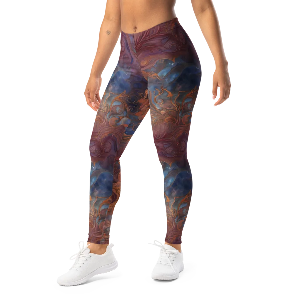 Embervine Reverie on Leggings — Left Front