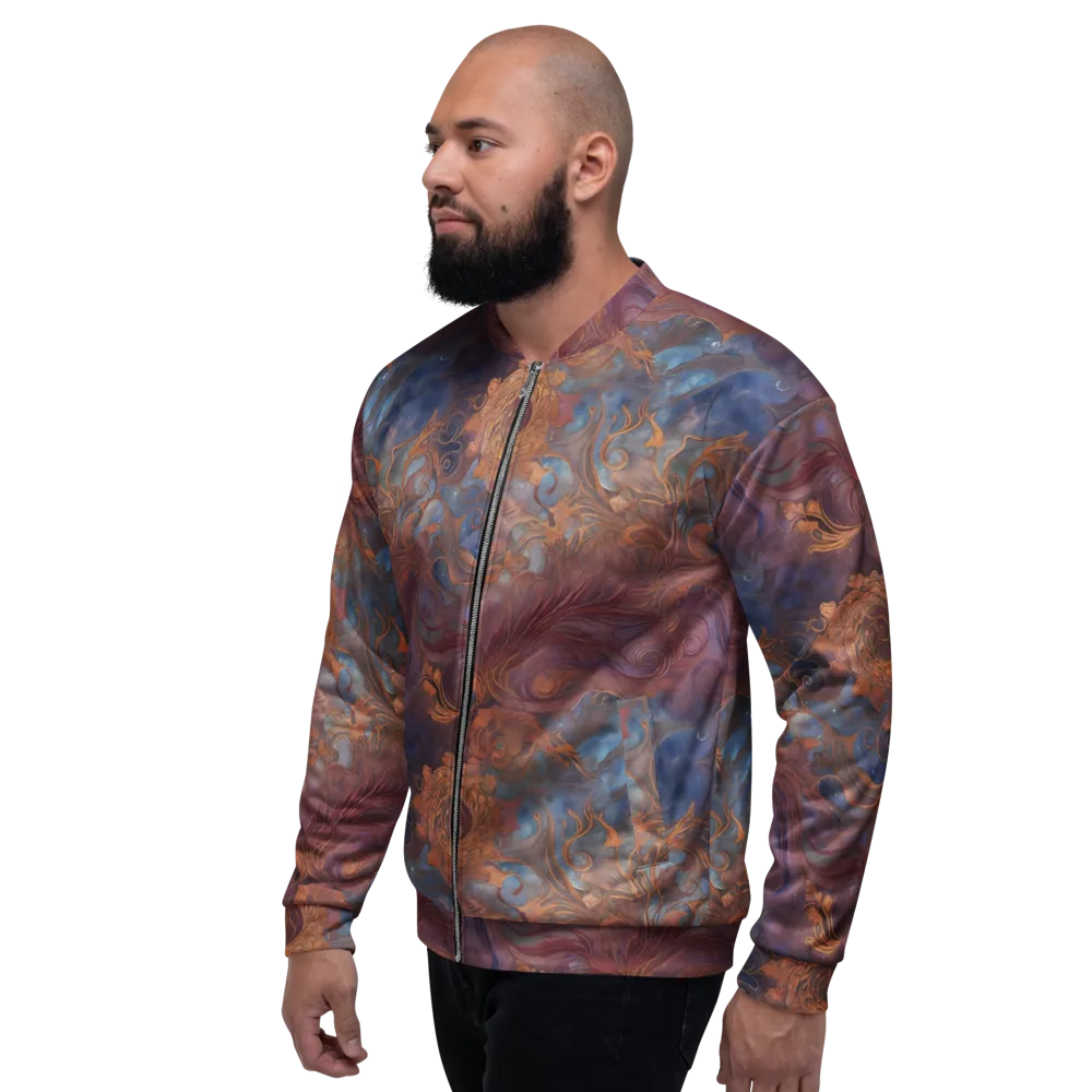 Embervine Reverie on Bomber Jacket — Left