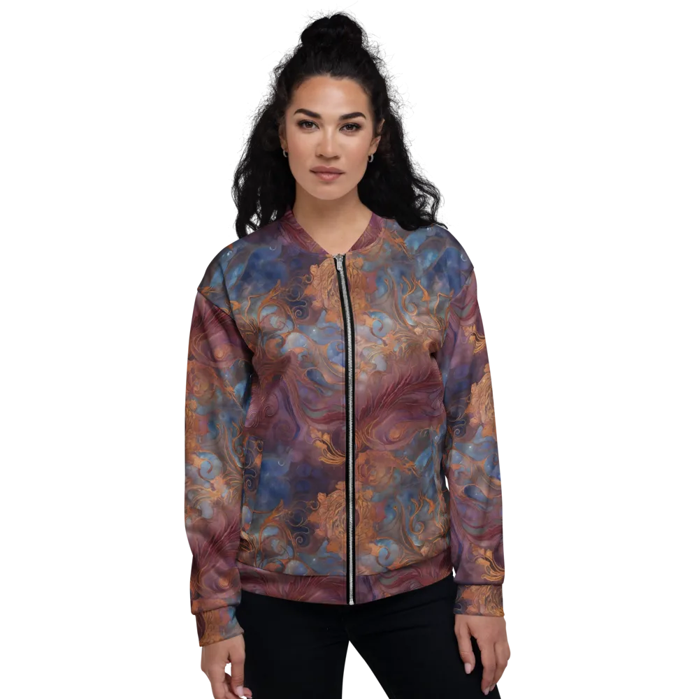 Embervine Reverie on Bomber Jacket — Front
