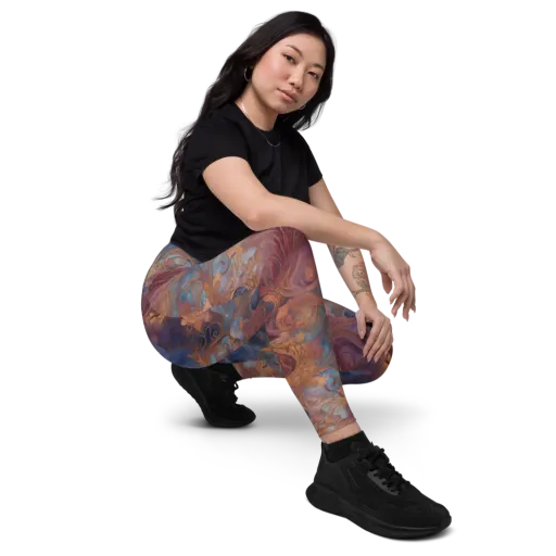 Embervine Reverie on a Leggings with Pockets