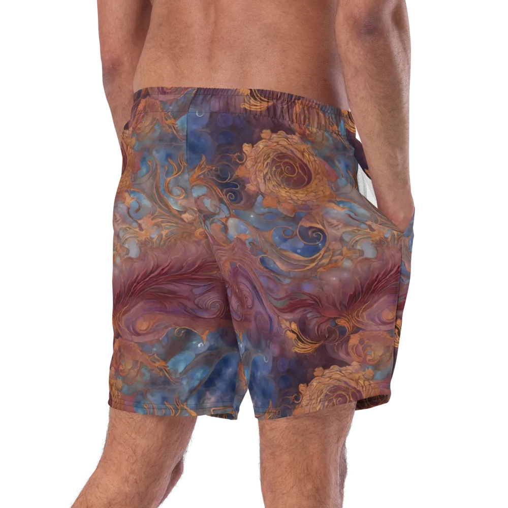 Embervine Reverie on Swim Trunks — Right Back