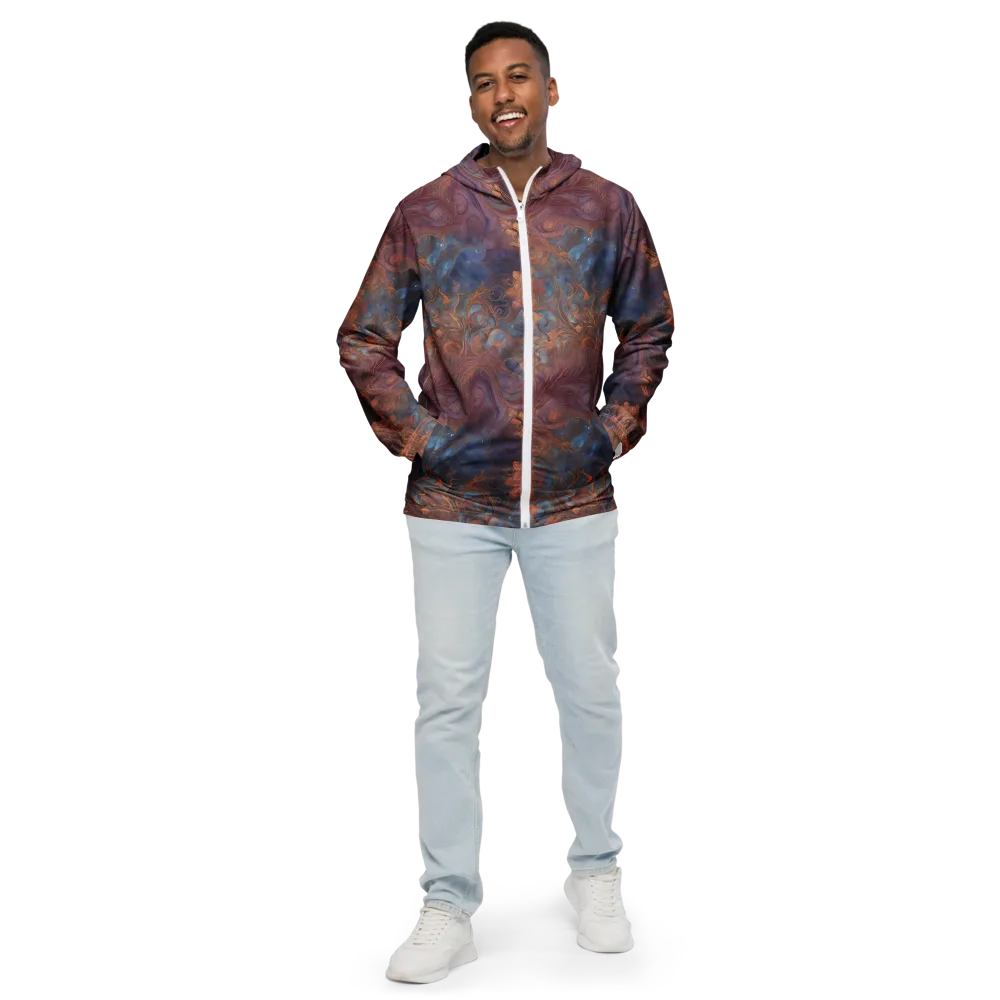 Embervine Reverie on Men's Windbreaker — Front