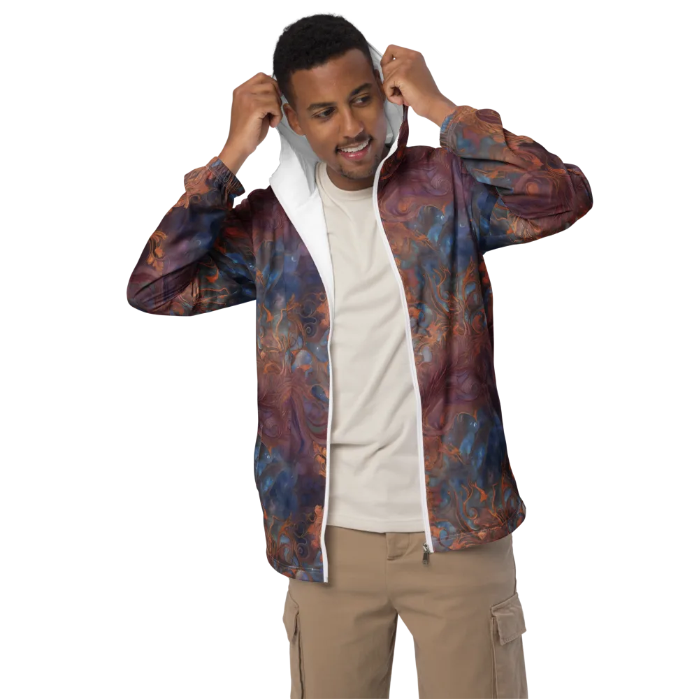 Embervine Reverie on Men's Windbreaker — Front