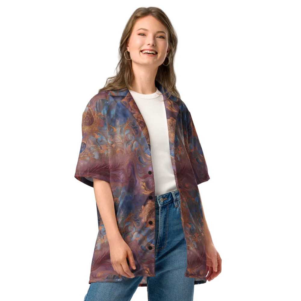 Embervine Reverie on Button Shirt — Front
