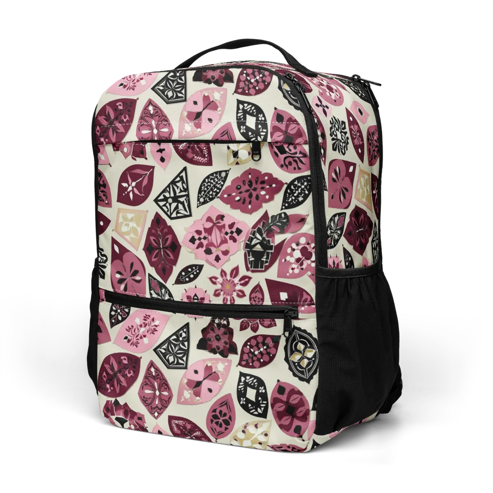 Petal Mosaic on Utility Backpack — Left Front