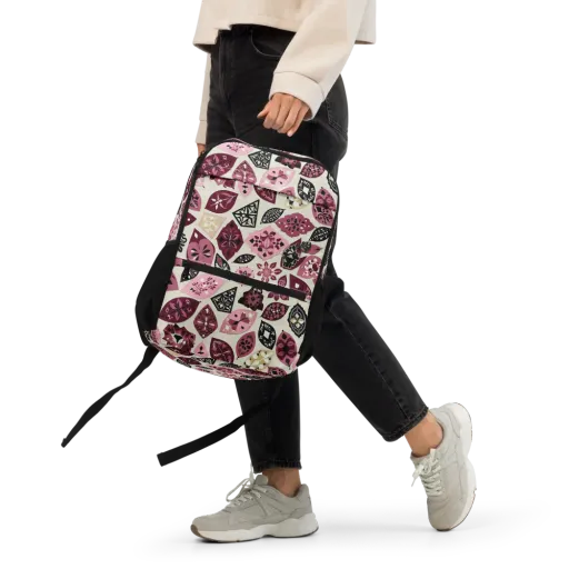 Petal Mosaic on a Utility Backpack