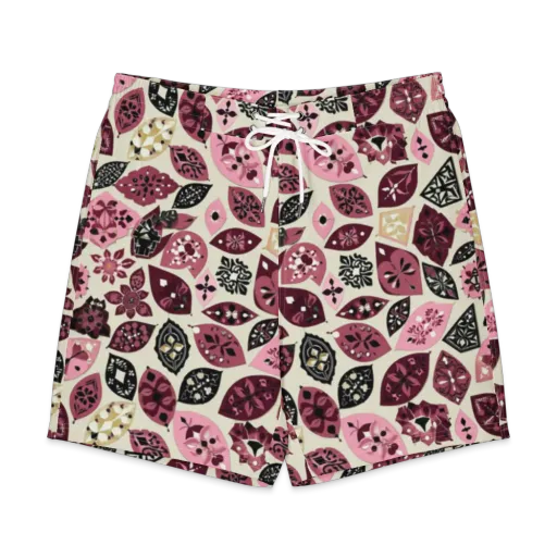 Petal Mosaic on a Men's Board Shorts