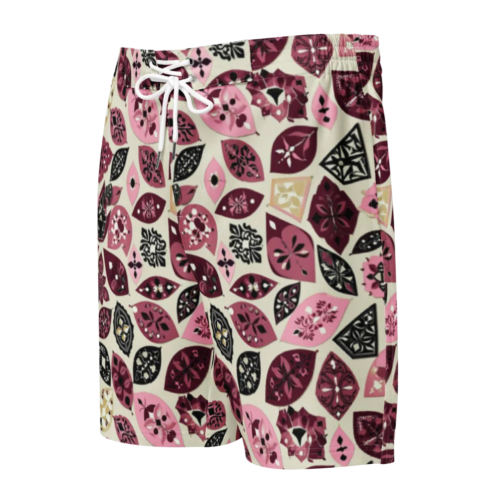 Petal Mosaic on Men's Board Shorts — Front