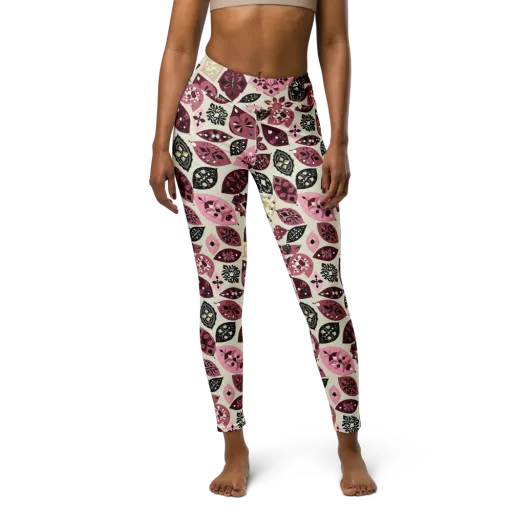 Petal Mosaic on a Yoga Leggings