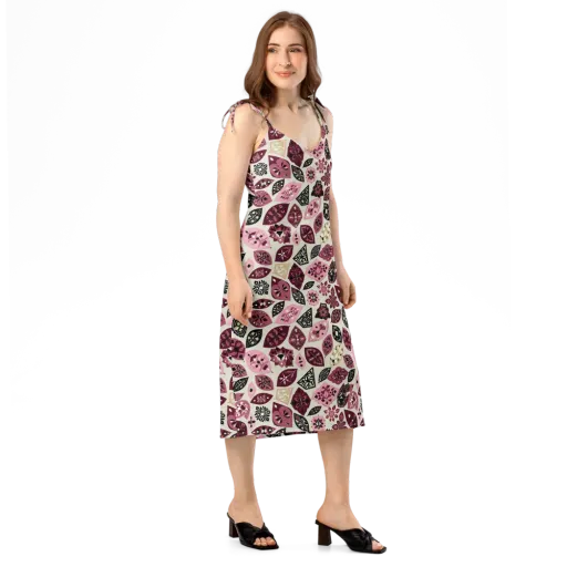 Petal Mosaic on a Slip Dress